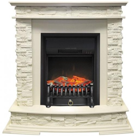 Luzern сланец белый (слоновая кость)+Fobos FX Black (Люцерн)