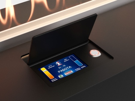 Автоматический биокамин Lux Fire Smart Flame 1100 RC Black по цене 366 850 руб.