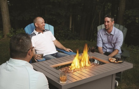 Стол-камин газовый NapoLEOn Hampton 127х82 см