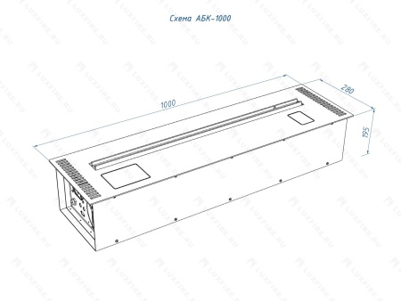 Автоматический биокамин Lux Fire Smart Flame 1000 RC по цене 348 810 руб.